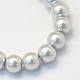 Baking Painted Pearlized Glass Pearl Round Bead Strands(X-HY-Q003-6mm-62)-2