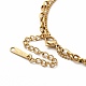 Ion Plating(IP) 304 Stainless Steel Cable & Ball Chains Double Layer Necklace for Women(NJEW-E081-03G)-3