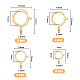 20Pcs 4 Sizes Eco-friendly Brass Spring Ring Clasps(KK-FH0005-51)-2