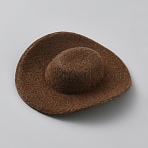 EVA Mini Cowboy Hat, Fedora Hat for Dolls, Coconut Brown, 68x53x14mm, Inner Diameter: 30x22mm(DOLL-WH0002-43B)