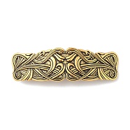 Vintage Viking Knot Alloy Hair Barrettes, Hair Accessories for Women & Girls, Antique Golden, 84.5x27x10.5mm(AJEW-K048-01AG)