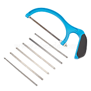 Aluminum Saw, High Carbon Tool Steel Saw Blades, Deep Sky Blue, 7pcs/set(TOOL-FG0001-02)