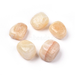 Natural Topaz Jade Beads, Healing Stones, for Energy Balancing Meditation Therapy, Tumbled Stone, Vase Filler Gems, No Hole/Undrilled, Nuggets, 20~35x13~23x8~22mm(G-K302-A18)