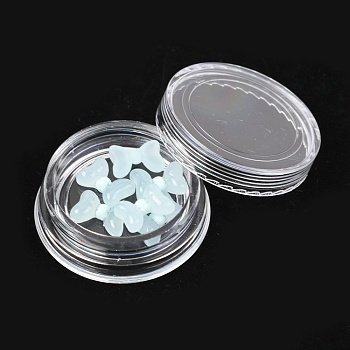 Plastic Cabochons Nail, Nail Art Decoration Accessories for Women, Bowknot, Pale Turquoise, 12x8.5x3.8mm