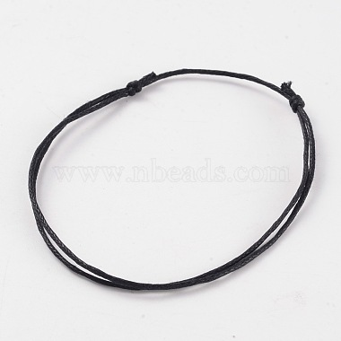 Black Wax Cord Bracelets