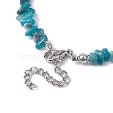 Natural Apatite Chip Beaded Necklace(NJEW-JN04615-15)-5