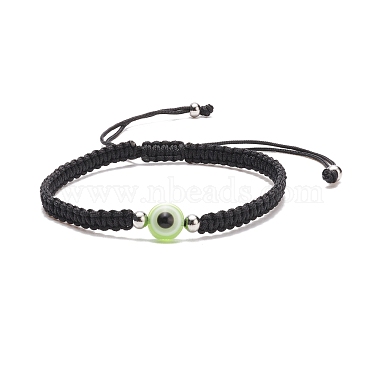 Resin Evil Eye Braided Bead Bracelet(BJEW-JB08426-02)-4