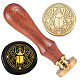 Golden Plated Brass Sealing Wax Stamp Head(AJEW-WH0208-933)-1