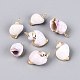 Electroplate Natural Sea Shell Pendants(BSHE-Q020-02)-1