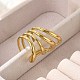 304 Stainless Steel Multi-layer Cuff Rings for Women(RJEW-G338-16G)-3