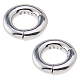2Pcs 925 Sterling Silver Spring Gate Clasps(STER-HS0001-11)-1