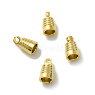 Brass Pendant Bail, Lead Free & Cadmium Free, Real 24K Gold Plated, 8.5x5mm, Hole: 1.6mm(KK-O143-46G)