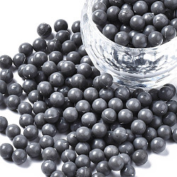 Plastic Water Soluble Fuse Beads, for Kids Crafts, DIY PE Melty Beads, Round, Gray, 5mm(DIY-N002-017S)