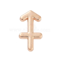 Rack Plating Alloy Pendants, Cadmium Free & Lead Free, Electroplate Nickel, 12 Constellation, Light Gold, Sagittarius, 15x8.5x5.5mm, Hole: 1.8mm(PALLOY-S190-05KCG-12)