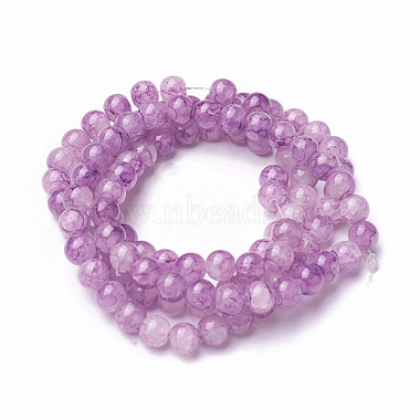 Spray Painted Glass Beads Strands(GLAA-A038-C-53)-2