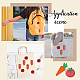 28Pcs 2 Style Tomato & Carrot Non Woven Fabric Embroidery Iron on Applique Patch(PATC-GF0001-12)-5