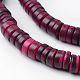 Dyed Natural Coconut Disc Bead Strands(COCB-O003-07D)-1