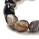 Natural Striped Agate/Banded Agate Beads Strands(G-Z061-A03-01)-4