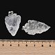 Raw Rough Natural Quartz Crystal Pendants(G-G162-01P-03)-3