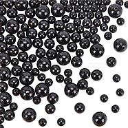 120Pcs 3 Style Natural Black Tourmaline Beads Strands, Round, 3.8~8.5mm, Hole: 0.6~0.8mm(G-OC0005-19)