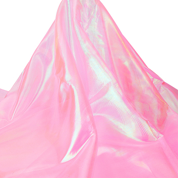 Laser Gauze Fabric, for Stage Show Decoration, Pearl Pink, 1500x0.1mm, about 10m/sheet