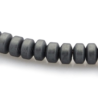 3mm Black Column Non-magnetic Hematite Beads
