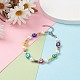 Natural Pearl & Evil Eye Protection Beaded Bracelet for Women(BJEW-TA00057)-2