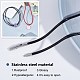 SUNNYCLUE 2Pcs 2 Colors Polyester Waxed Cords Necklace Making(MAK-SC0001-13A)-4