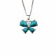 Crystal Butterfly Necklace Pendant Fashion Ornament Minimalist Pendant(AM7436-5)-1