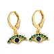 Real 18K Gold Plated Brass Dangle Leverback Earrings(EJEW-A033-09G-02)-1