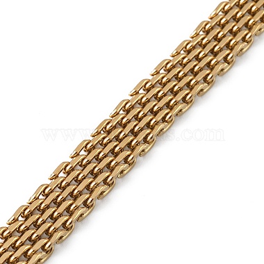 Placage ionique (ip) 304 bracelet en chaîne à mailles en acier inoxydable(BJEW-G669-14G)-4