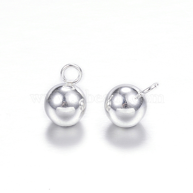 304 Stainless Steel Sphere Charms(X-STAS-G085-18S)-2