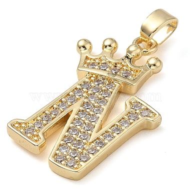 Placage de crémaillère en laiton micro pavé pendentifs en zircone cubique(KK-D535-01N-RS)-2