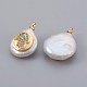 Natural Cultured Freshwater Pearl Pendants(X-PEAR-F008-05G)-2