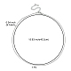 304 Stainless Steel Round Snake Chain Necklace for Men Women(NJEW-YW0001-13)-3