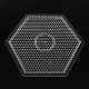 5x5mmDIYヒューズビーズに使用される六角形のABC ペグボード(DIY-S002-24)-1