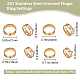 16Pcs 8 Style 201 Stainless Steel Grooved Finger Ring Settings(STAS-BBC0002-32)-2