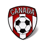 Sports Canada Football Enamel Pins, Alloy Lapel Pin Backs for Backpack Clothes, Black, FireBrick, 31x27mm(JEWB-A039-01A-EB)
