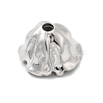 Alloy Bead Caps, Long-Lasting Plated, Lead Free & Cadmium Free, Rack Plating, Platinum, 7.5x12x11.5mm, Hole: 1.8mm(FIND-I066-01P)