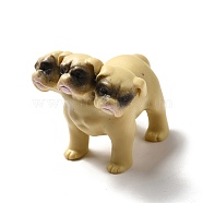 Dog Resin Home Display Decoration, Light Khaki, 46x39x40mm(RESI-A018-03)