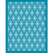 Silk Screen Printing Stencil, for Painting on Wood, DIY Decoration T-Shirt Fabric, Diamond, 100x127mm(DIY-WH0341-370)