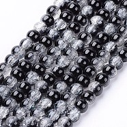 Mixed Opaque 8mm Round Plastic Beads - Crackle Effect (200pcs)