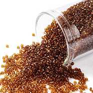 TOHO Round Seed Beads, Japanese Seed Beads, (2154) Transparent Marmalade, 15/0, 1.5mm, Hole: 0.7mm, about 3000pcs/10g(X-SEED-TR15-2154)