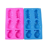 Rectangle DIY Food Grade Silicone Statue Mold, Portrait Sculpture Cake Molds (Random Color is not Necessarily The Color of the Picture), Random Color, 286x162x27mm, Inner Diameter: 73~90x58~68mm(DIY-K075-33)