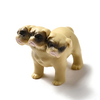 Dog Resin Home Display Decoration, Light Khaki, 46x39x40mm