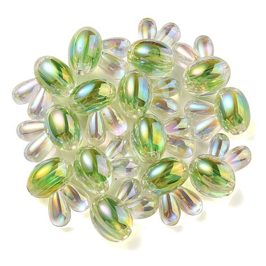 UV Plating Rainbow Iridescent Acrylic Beads(PACR-E001-05C)-3