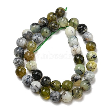Natural Green Opal Beads Strands(G-R494-A11-04)-2
