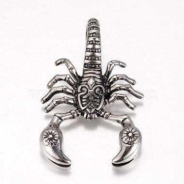 Antique Silver Insects Stainless Steel Big Pendants