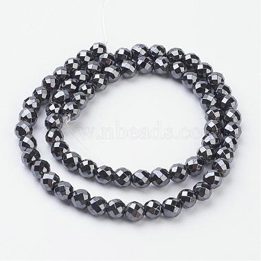 Non-Magnetic Synthetic Hematite Beads Strands(HEMA-8D-1)-2