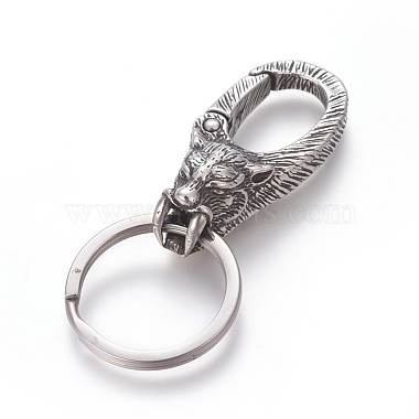Antique Silver Lion Stainless Steel Clasps